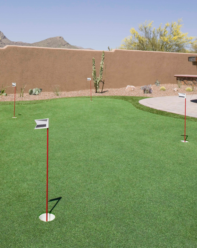 putting greens with four holes putting greens with four holes