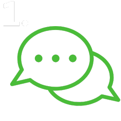 graphic with a conversation bubble