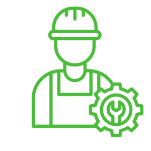 graphic with a turf installer